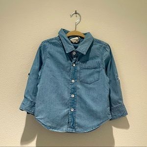 Cotton On Kids Button Down Denim Shirt